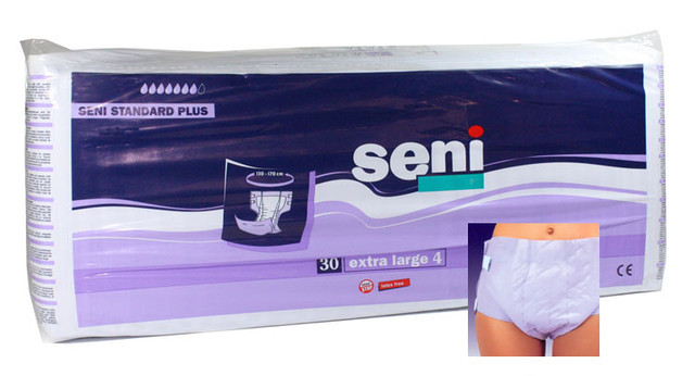 Image of Seni Standard Plus Extra L (3200ml) 30X