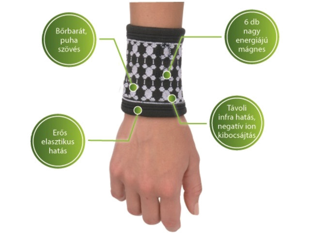 Image of Mágneses csuklószorító turmalinnal